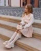 Детские бежевые гольфы с бантиком и стразами-26-30 - изображение 5