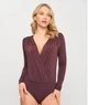 Боді-блуза жіноча H&M S/M бордова (2595809250) - зображення 1