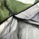 Спальный мешок с капюшоном 200х70 см, туристический водоотталкивающий теплый спальник-одеяло с молнией в чехле, наполнитель холлофайбер, для туризма, походов, рыбалки, охоты, кемпинга Зеленый, AND-950-Green - изображение 10