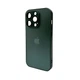 Чохол Premium для смартфона AG Glass Matt Frame Color Logo for Apple iPhone 15 Pro Cangling Green (AGMattFrameiP15PGreen) - зображення 1