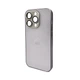 Чохол для смартфона AG Glass Matt Frame Color Logo for Apple iPhone 14 Pro Titanium Grey (AGMattFrameiP14PGrey) - изображение 1
