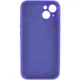Чохол Premium для смартфона Silicone Full Case AA Camera Protect for Apple iPhone 14 22,Dark Purple (FullAAi14-22) - изображение 4