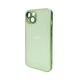 Чохол для смартфона AG Glass Matt Frame Color Apple iPhone 13 Light Green - зображення 1