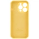 Чохол для смартфона Silicone Full Case AA Camera Protect for Apple iPhone 13 Pro Max 56,Sunny Yellow (FullAAi13PM-56) - изображение 4
