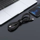 Кабель ACEFAST C2-01 Type-C на iPhone 3A, 20W, 1.2m silicone, zinc connectors, Чорний - изображение 4