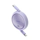Кабель Baseus Free2Draw Mini Retractable Charging Cable Type-C to Type-C 100W 1m Nebula Purple (P10364500511-00) - изображение 4