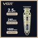 Профессиональная металлическая машинка для стрижки бороды и усов VGR Voyager V-901, 4 насадки - изображение 4