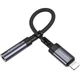 Переходник Borofone BV24 Graceful Lightning to 3.5mm (Metal grey) (230386) - изображение 3