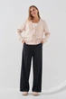 Брюки палаццо с узором женские LAWA WTC02336 L Черный shop (2000990770899) - изображение 1