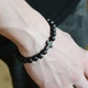 Мужской браслет из натурального камня на руку "Крест" - изображение 3