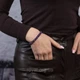 Жіночий Браслет Violet з натурального каменю Аметист - 18 см - зображення 5