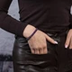 Женский браслет на руку из натурального аметиста "Violet" - 16 см - изображение 9