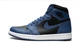 Кроссовки Air Jordan 1 High Og Black/Blue 555088-404 36.5 - изображение 2