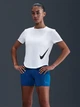 Спортивна футболка для фітнесу жіноча Nike W Nk Tempo Swsh Hbr Df Ss Top HV2772-100 M Біла (0198481421398) - зображення 1