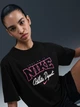Футболка хлопковая оверсайз длинная женская Nike W Nsw Ss Tee B2S Oc IF1180-010 L Черная (0198482065294) - изображение 5