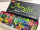 Маркер GuangNa Acrylic Marker GN.7100, акриловые маркеры 100 шт, красящие маркеры для рисования, набор акриловых маркеров (am100) - изображение 1
