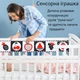 Двухсторонняя сенсорная книжка-раскладка с безопасным зеркальцем для развития зрения и движения младенцев от 0 до 12 месяцев (MAT8) - изображение 2
