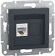 Розетка комп'ютерна RJ45 UTP кат. 5Е Schneider Electric Asfora Антрацит EPH4300171 - изображение 1