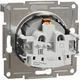 Розетка з кришкою з заземленням Schneider Electric Asfora Алюміній EPH3100161 - изображение 2