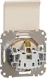 Розетка Schneider Electric Sedna Design з заземленням зі шторками та кришкою Бежевий SDD112024 - изображение 2