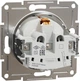 Розетка з заземленням та шторками без рамки Schneider Electric Asfora Білий EPH2970221 - зображення 2