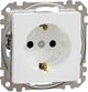 Розетка Schneider Electric Sedna Design з заземленням зі шторками Білий SDD111022 - изображение 1