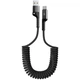 Дата кабель USB 2.0 AM to USB-C 1.0m Spiral 2.4A black Armorstandart (ARM75390) - изображение 1