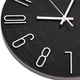 Годинник настінний безшумний Losso Premium MODERN CM-30 чорний (білі цифри) - зображення 6