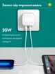 Мережевий зарядний пристрій Foxconn для Apple 35W Dual USB-C Port Power Adapter зі швидкою зарядкою + кабель зарядки для iPhone Type-C to Lightning (35612-o) - зображення 3