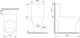 Унитаз-компакт Am.Pm Flash Rimless CNA8600SC с сиденьем Soft Close дюропласт - изображение 12