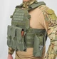 Жилет тактичний плитоноска MOLLE олива зелена військова армійська - зображення 4