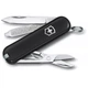 Складной нож Victorinox Classic SD Colors черный для повседневного использования 7 функций компактный - изображение 1
