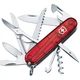 Складаний ніж Victorinox Huntsman 15 функцій для активного відпочинку кемпінгу та подорожей червоний напівпрозорий - зображення 1