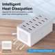 Зарядное устройство USB HW-A6 12 в 1 60W EU, White - изображение 6