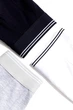 Набор удлиненных хлопковых боксеров H&M mid trunks размер L 3 шт black white grey melange 0179 - изображение 2