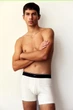 Набор удлиненных хлопковых боксеров H&M mid trunks размер M 3 шт black white grey 0178 - изображение 6