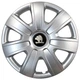 Автомобільні модельні ковпаки R16 Skoda 415 4шт, SJS, сріблясті - изображение 1