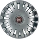 Автомобильные колпаки на колеса FIAT RED R15 №306 SJS серебристые комплект 4шт TR0053012 - изображение 1