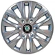 Автомобільні модельні ковпаки R16 Skoda (зелена) 429 4шт, SJS, сріблясті - изображение 1