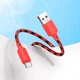 Кабель для зарядки HOCO X116 USB-A/Type-C 3A 1 метр Красный - изображение 3