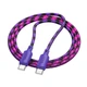 Кабель HOCO X116 для зарядки USB-C × USB-C 60W 3A довжина 1м Фіолетовий - зображення 1