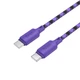 Кабель HOCO Type-C to Type-C Meridian charging data cable X116 1m, 60W/3A| Purple - изображение 2
