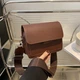Женская классическая сумка 10461 кросс-боди через плечо коричневая - изображение 4