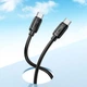 Кабель HOCO Type-C to Type-C Surpass charging data cable X115 |1m, 60W/3A| Black - зображення 4