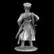 Статуэтка коллекционная Гетман Сагайдачный 6,5 см фигурка из металла и олова, антиквариат, декор интерьер - изображение 2