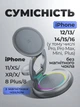 Складная беспроводная зарядная док станция MagSafe 3 в 1 для iPhone Apple Watch AirPods магнитная зарядка зарядное устройство для айфона смарт-часов наушников Apple с LED подсветкой Grey LFX-208B - изображение 6