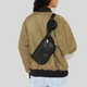 Сумка кожаная Coach Elias Belt Bag In Signature Canvas Charcoal CJ506 - изображение 3