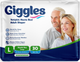 Подгузники для взрослых Giggles Large 100-150 см 30 шт - изображение 1