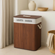 Кошик для білизни з бамбука Nuxio Swana 100L (5902973462142) - зображення 11