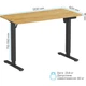 Компьютерный игровой стол OfficePro ODE1260LW Light Wood/Black [124836] - изображение 7